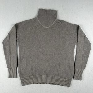 Lululemon Cozy Calling Turtleneck‎ Sweater Women’s Medium Gray Knit Cotton Yak
